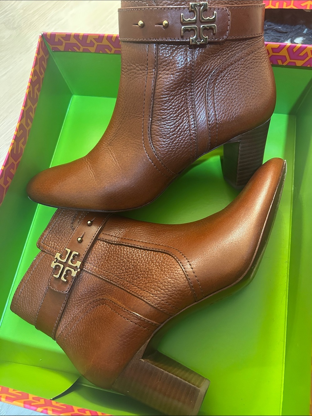 Tory Burch Elian 70mm Leather Bootie